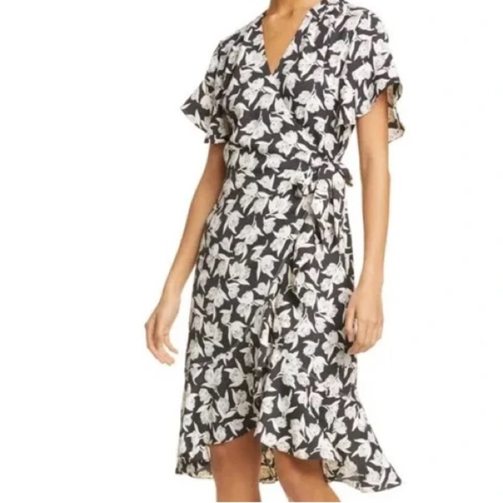 Joie Amelian Floral Print Wrap Dress
